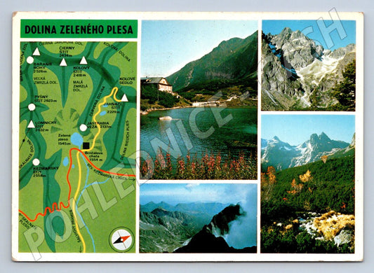 Pohlednice Vysoké Tatry Dolina Zeleného plesa Slovensko (P1835)