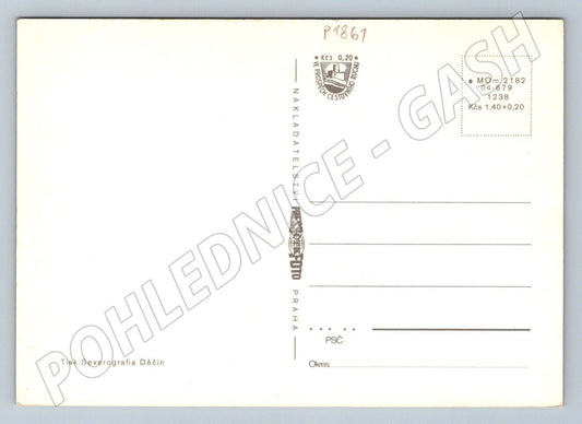 Pohlednice Severočeský kraj města znaky retro design (P1861)