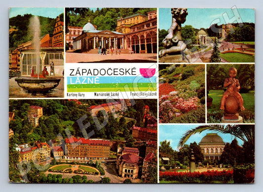 Pohlednice Karlovy Vary Mariánské Lázně Františkovy Lázně 1979 (P1869)