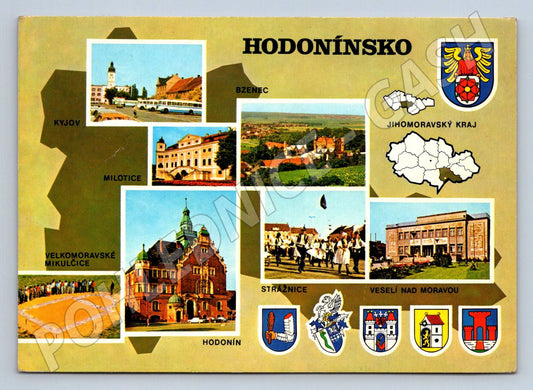 Pohlednice Hodonínsko Jihomoravský kraj PP více záběrů (P1897)