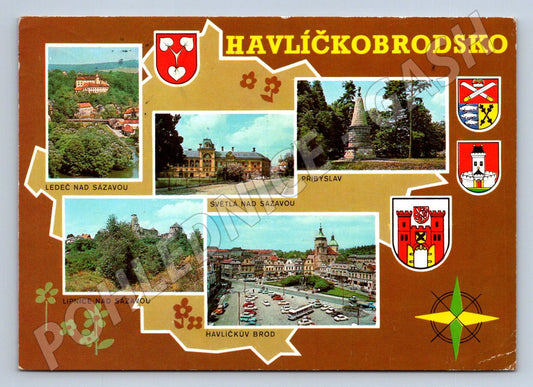 Pohlednice Havlíčkobrodsko koláž 70 léta raz (P1904)