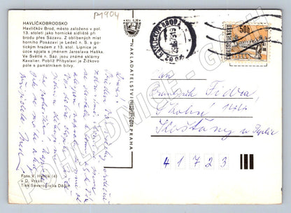 Pohlednice Havlíčkobrodsko koláž 70 léta raz (P1904)