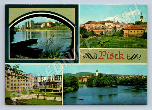 Pohlednice Písek koláž ČSSR PP zn (P1910)
