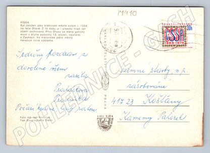 Pohlednice Písek koláž ČSSR PP zn (P1910)