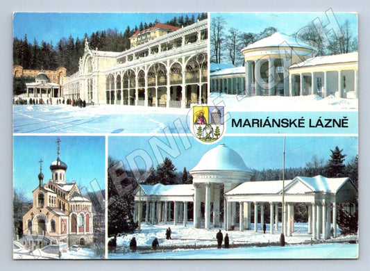 Pohlednice Mariánské Lázně zimní PP (P1922)