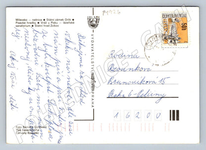 Pohlednice Písecko pozdrav více záběrů ČSSR zn (P1926)