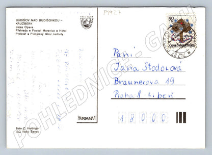 Pohlednice Kružberk pozdrav přehrada ČSR PP (P1927)