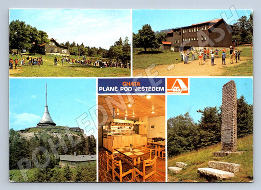 Pohlednice Pláně pod Ještědem chata Ještěd turistika PP ČSSR (P1928)