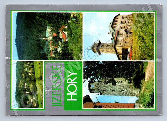 Pohlednice Jizerské hory rozhledna Bramberk hotel Špičák 1985 (P1929)