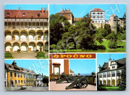 Pohlednice Opočno zámek a okolí PP 1982 (P1930)