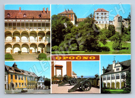 Pohlednice Opočno zámek a okolí PP 1982 (P1930)