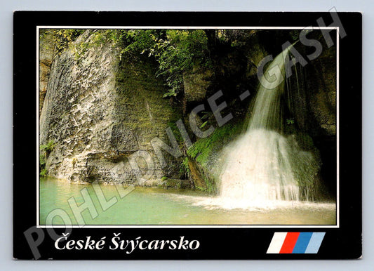 Pohlednice České Švýcarsko Hranický potok Klopot 1992 (P1934)