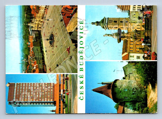 Pohlednice České Budějovice více záběrů 1987 (P1945)