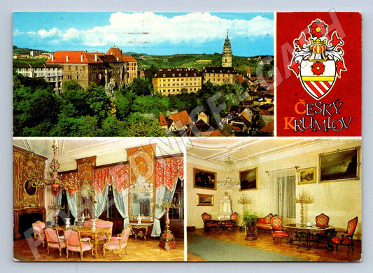 Pohlednice Český Krumlov zámek interiéry zn PP (P1948)