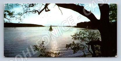 Pohlednice Bezdrev u Hluboké nad Vltavou plachetnice 1970 (P1952)