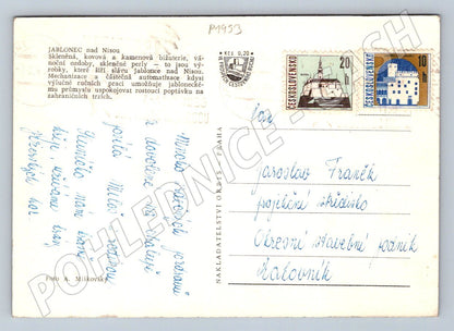 Pohlednice Jablonec nad Nisou panorama 1953 (P1953)