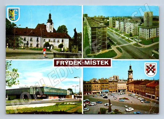 Pohlednice Frýdek Místek koláž (P1954)
