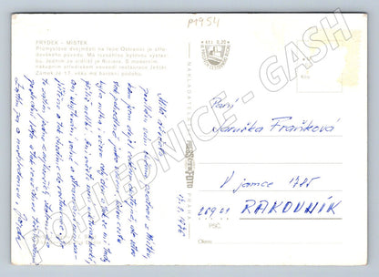 Pohlednice Frýdek Místek koláž (P1954)