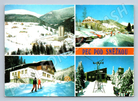 Pohlednice Krkonoše Pec pod Sněžkou 1958 (P1958)