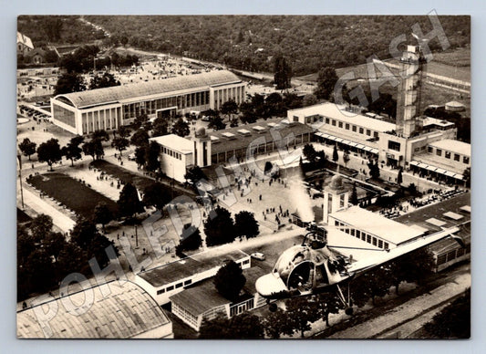 Pohlednice Brno Výstaviště letecký pohled raz 1957 (P1962)