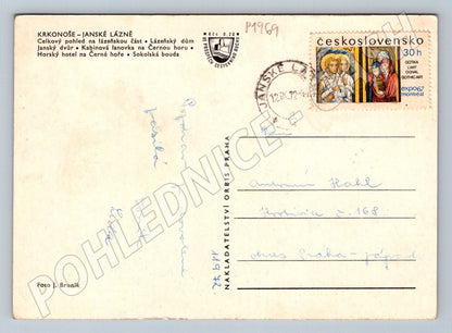 Pohlednice Janské Lázně více záběrů lanovka 1972 (P1969)