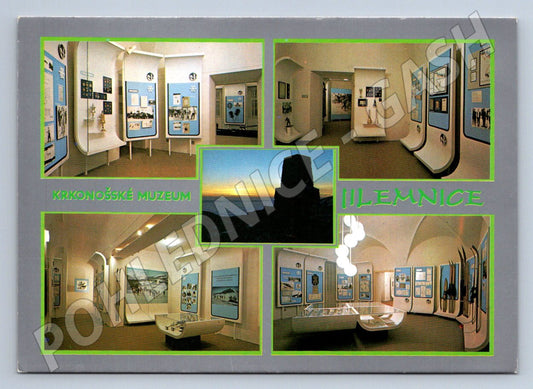 Pohlednice Jilemnice Krkonošské muzeum expozice lyžování (P1970)