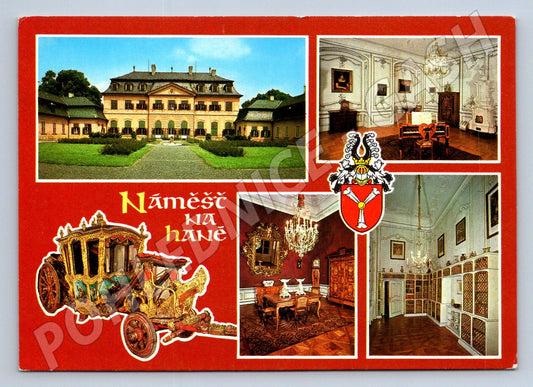 Pohlednice Náměšť na Hané zámek interiéry 1980 (P1980)