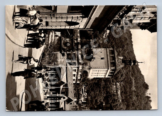 Pohlednice Karlovy Vary Tržní kolonáda Zámecká věž (P1988)