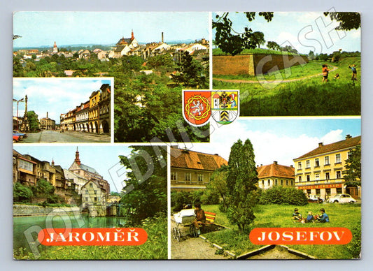 Pohlednice Jaroměř Josefov barevné koláže ČSR PP (P1994)