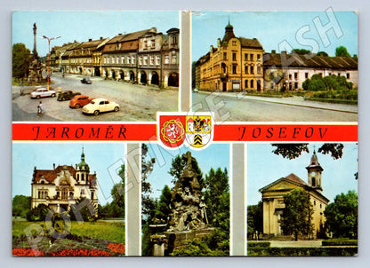 Pohlednice Jaroměř Josefov barevná koláž ČSR (P1995)