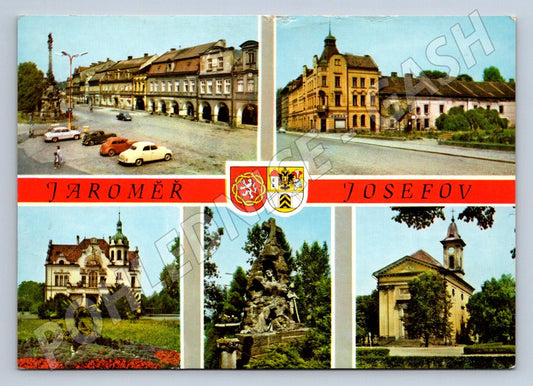 Pohlednice Jaroměř Josefov barevná koláž ČSR (P1995)