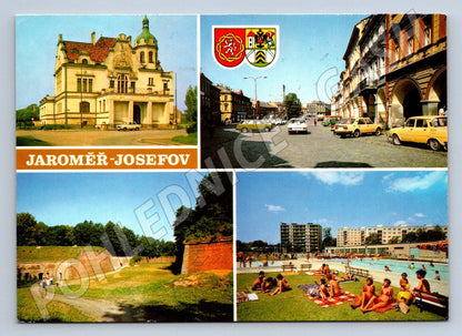 Pohlednice Jaroměř Josefov více záběrů města raz 1987 (P1996)