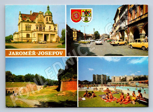 Pohlednice Jaroměř Josefov více záběrů města raz 1987 (P1996)