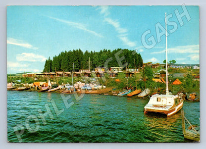 Pohlednice Lipno přístav lodě chatová osada (P2000)