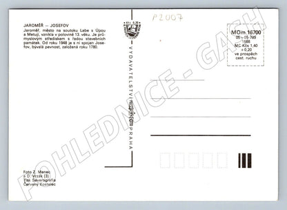 Pohlednice Jaroměř Josefov více záběrů města (P2007)