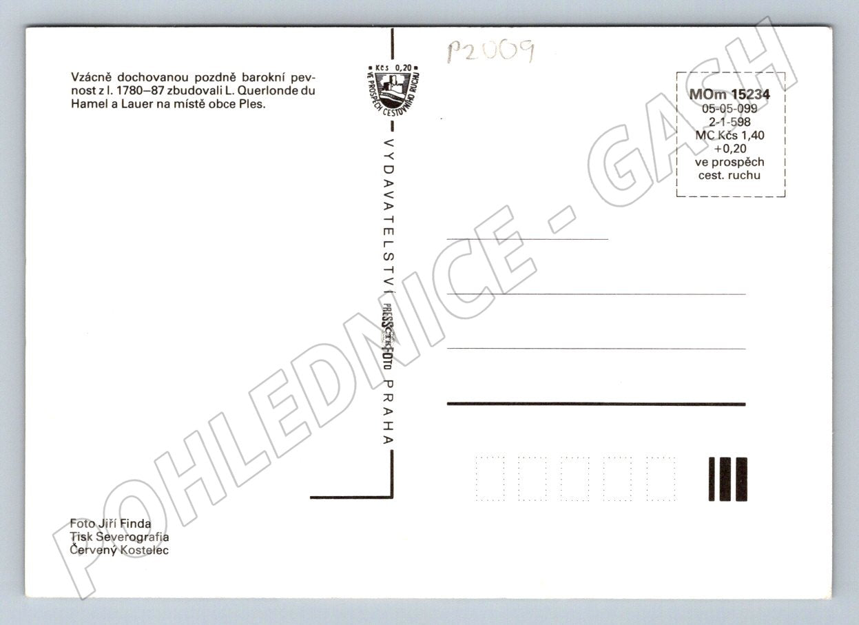 Pohlednice Jaroměř Josefovské pevnosti (P2009)