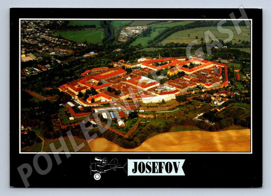 Pohlednice Josefov letecký pohled na pevnost (P2010)