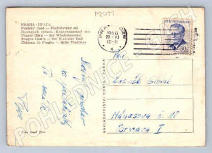 Pohlednice Praha Pražský hrad Vladislavský sál 1960 (P2011)