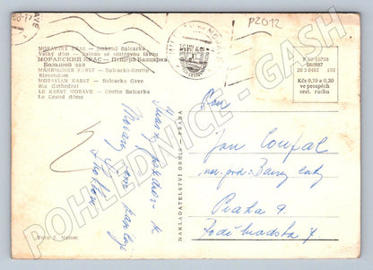 Pohlednice Moravský kras Jeskyně Balcarka Velký dóm (P2012)