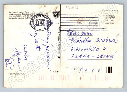 Pohlednice Karlovy Vary koláž více záběrů (P2020)