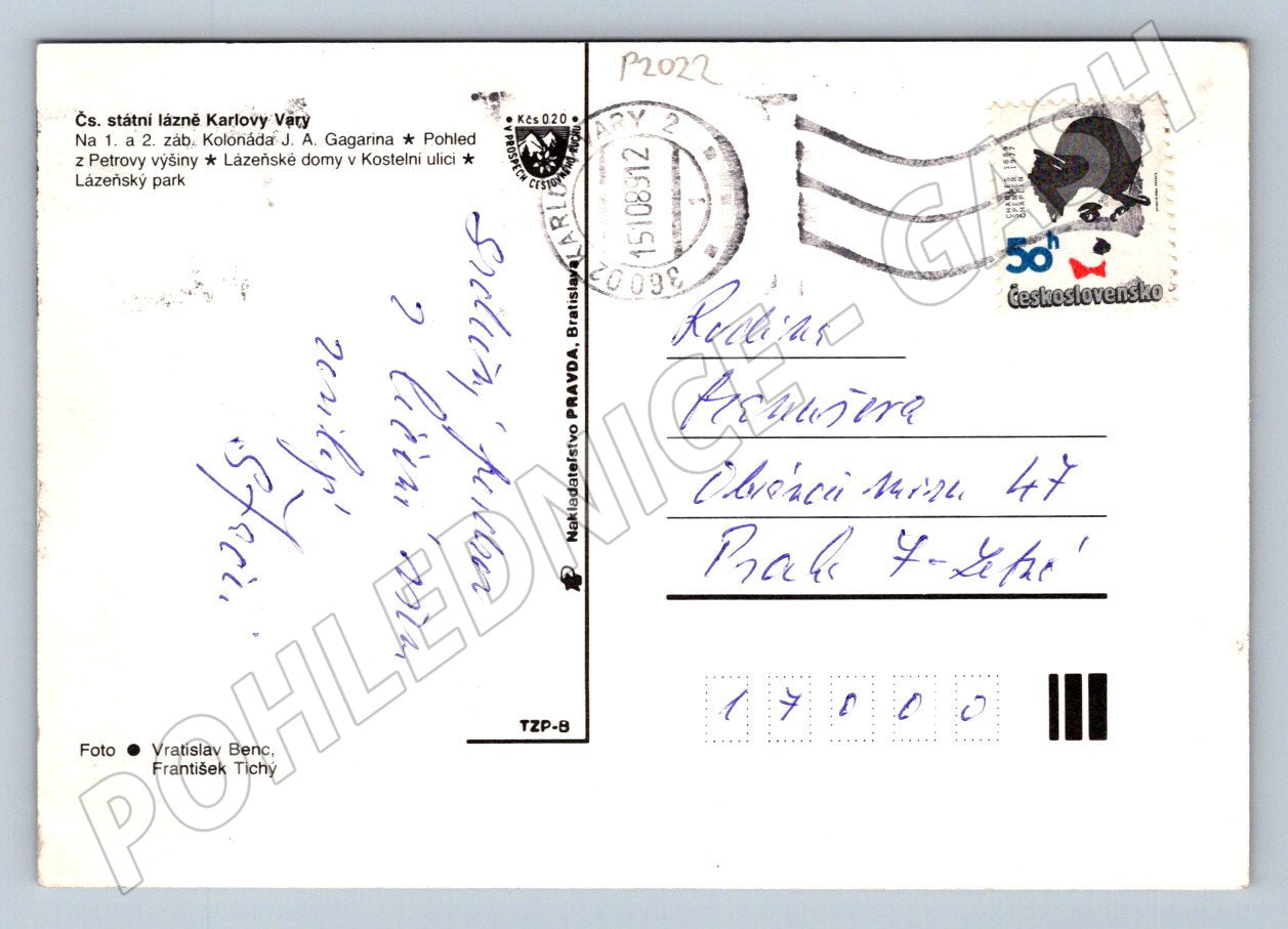 Pohlednice Karlovy Vary více záběrů zn (P2022)