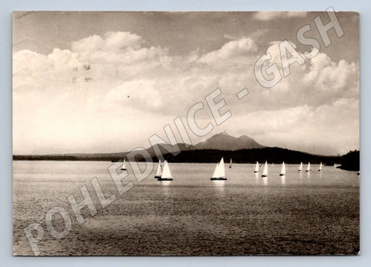 Pohlednice Máchovo jezero hrad Bezděz 1958 (P2024)