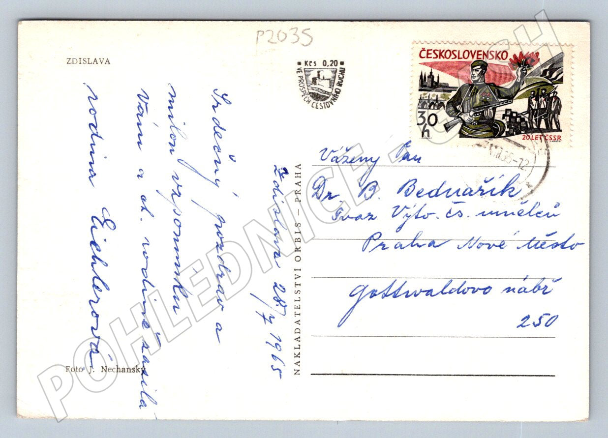 Pohlednice Zdislava Československo Orbis PP (P2035)