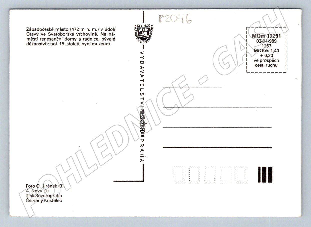 Pohlednice Sušice více záběrů (P2046)