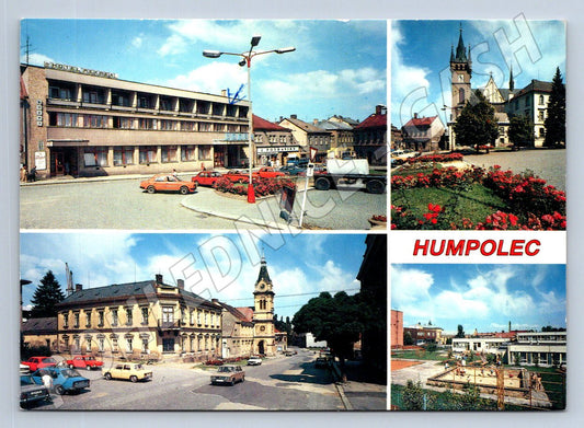 Pohlednice Humpolec více záběrů Panorama 1983 (P2048)