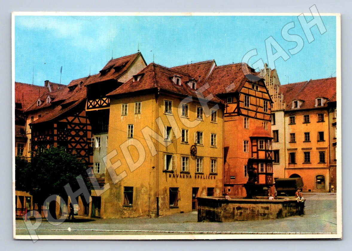 Pohlednice Cheb Špalíček historické domy (P2051)