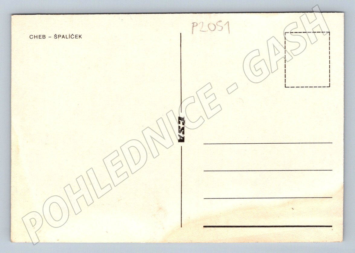 Pohlednice Cheb Špalíček historické domy (P2051)