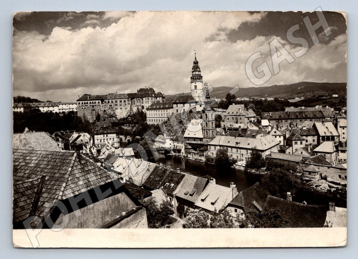 Pohlednice Český Krumlov celkový pohled zámek (P2059)
