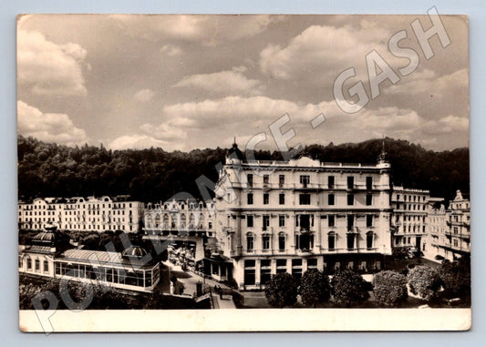 Pohlednice Karlovy Vary Grandhotel Moskva 1950 (P2065)