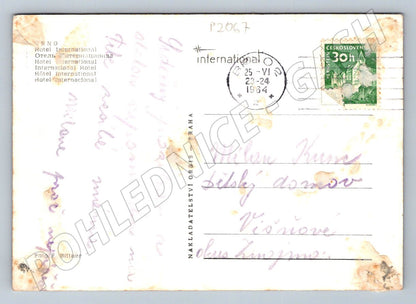 Pohlednice Brno Hotel International ČB 1964 (P2067)